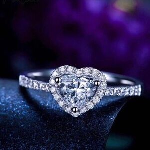 Sterling silver heart ring